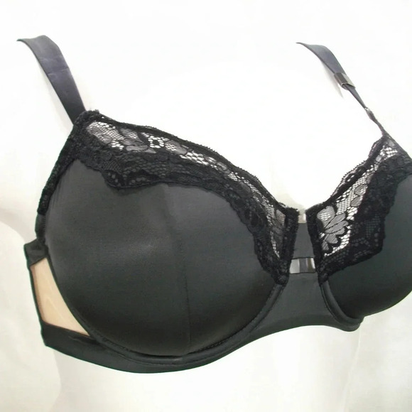 36D Unveiled 110059 Entre-Doux Unlined UW Bra Black NWT - Picture 6 of 8